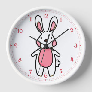 Horloge Lapin mignon lapin