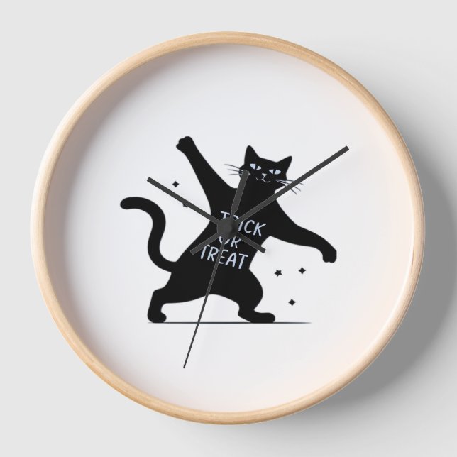 Horloge Le Chat Noir Dancing Spooktacular Trick-or-Trea (Recto)