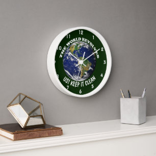Horloge Le Monde Révolue Autour De Nous Pour Le Maintenir 