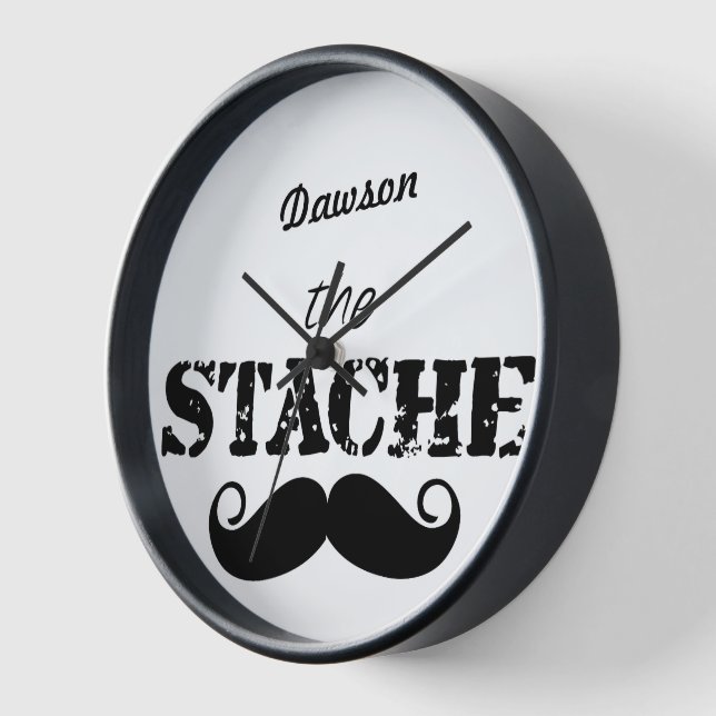 Horloge Le Motif de la moustache Stache (Angle)