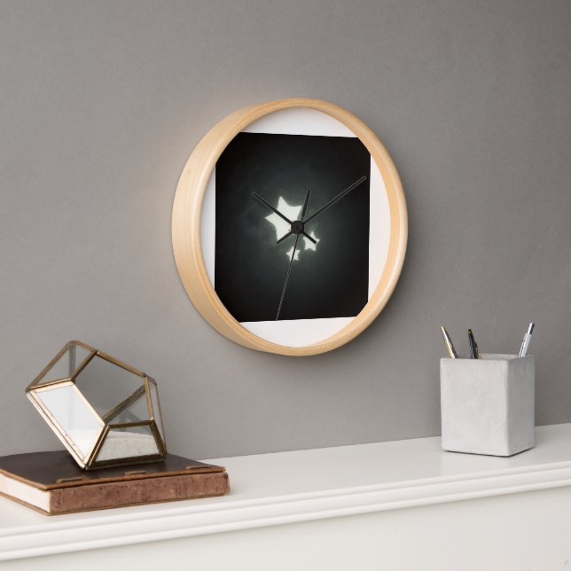 Horloge "Le temps de briller, chaque instant compte." (Bureau)