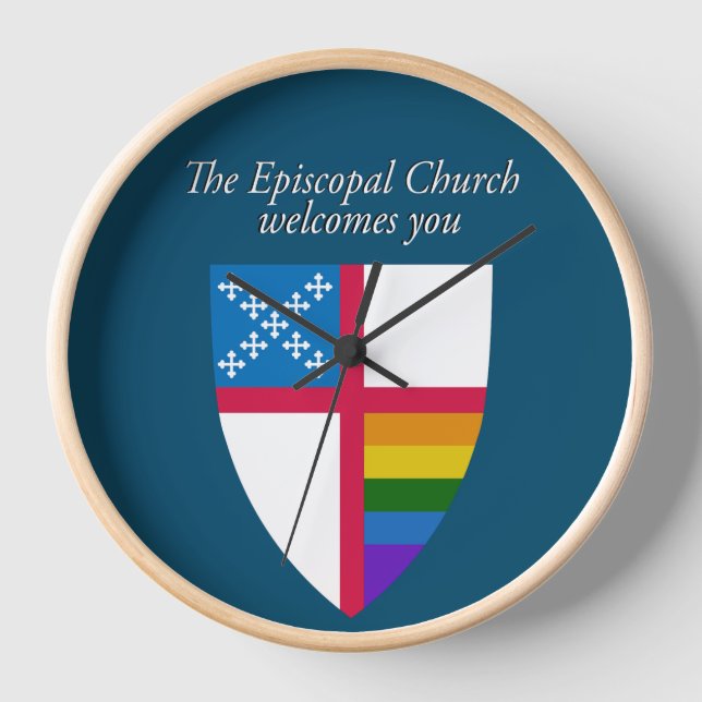 Horloge L'Eglise épiscopale vous souhaite la bienvenue à l (Recto)