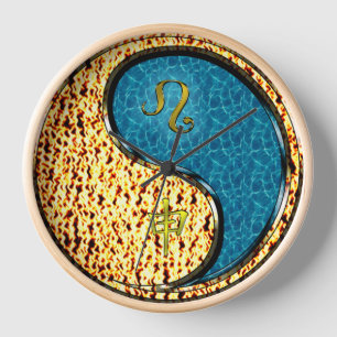Horloge Léo & Singe d'eau