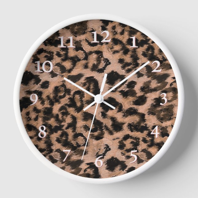 Horloge Leopard - Imprimé animal (Recto)