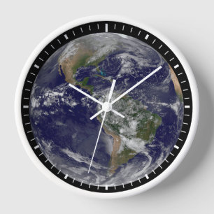 Horloge Les Amériques Au Jour des terres.