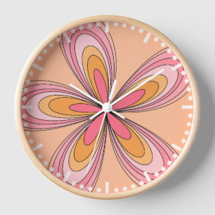 Horloge les années 70 Hippie super Pêche Fuzz Retro Daisy