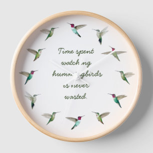 Horloge Les colibris d'Anna