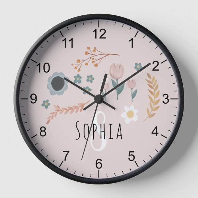 Horloge Les enfants botaniques de Girls (Recto)