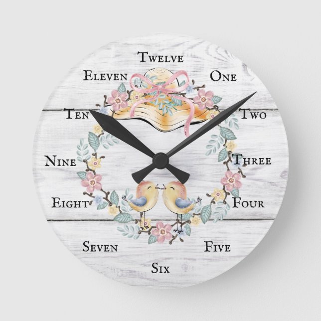 Horloge Les oiseaux chantent et les Casquettes son (Recto)