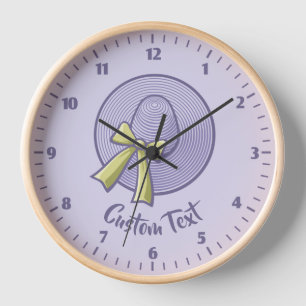 Horloge Lilac, Casquette à large bord