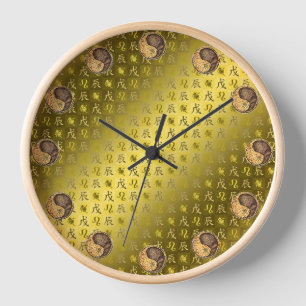 Horloge Lion & Dragon de Terre