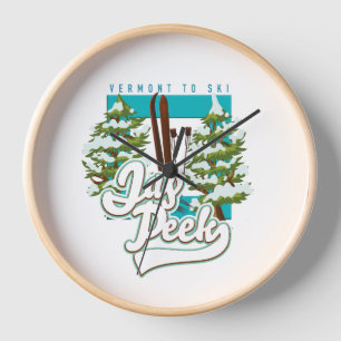 Horloge Logo de Jay Peek Vermont