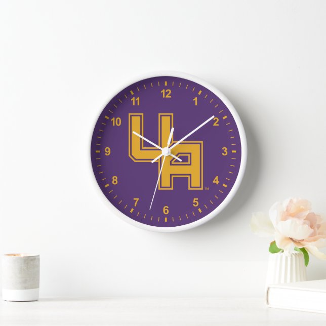 Horloge Logo de l'Université d'Albany Initials (Maison)