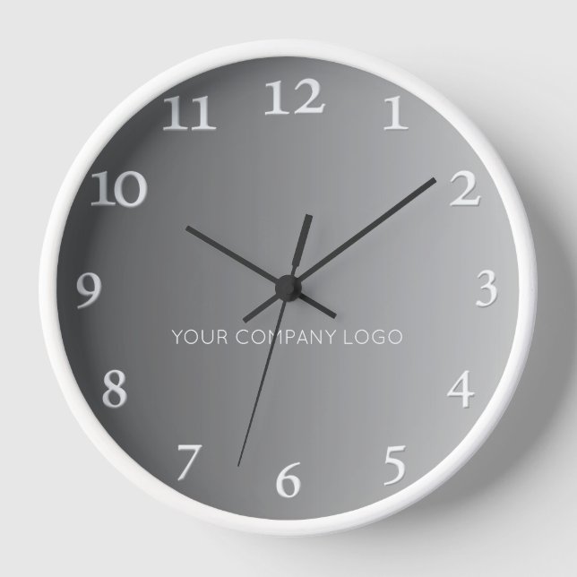 Horloge LOGO DE YOUR COMPANY, personalized,add your text (Recto)