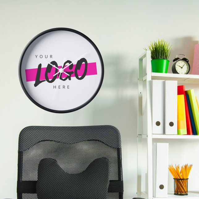 Horloge Logo d'entreprise promotionnel personnalisé (Créateur téléchargé)