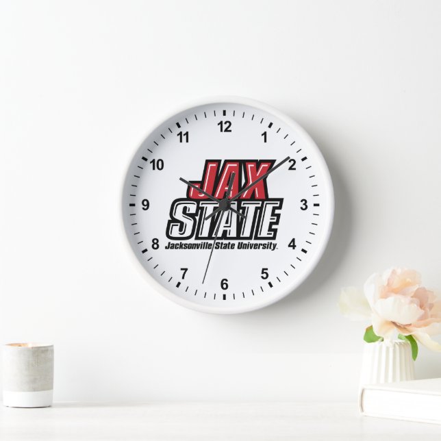 Horloge Logo d'état de Jacksonville State University JAX S (Maison)