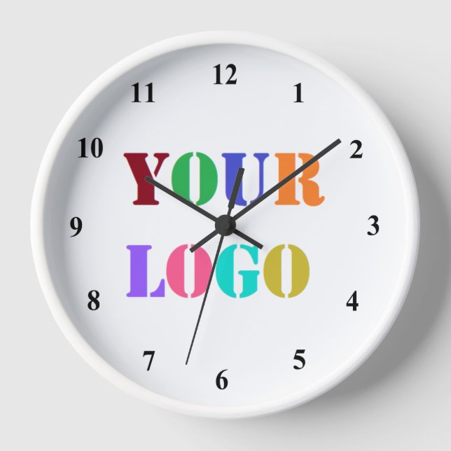 Horloge Logo Personnalisé Photo Entreprise Promotion Horlo (Recto)