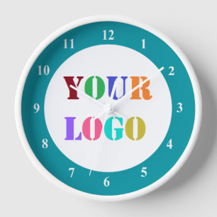 Horloge Logo Personnalisé Photo Promotion Business Wall Ho