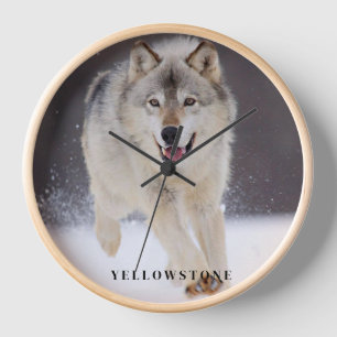 Horloge Loup de Yellowstone