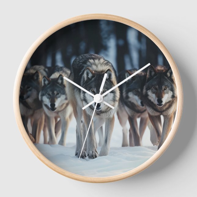 Horloge Loups de Yellowstone (Recto)