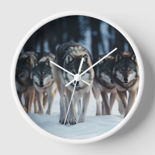Horloge Loups de Yellowstone