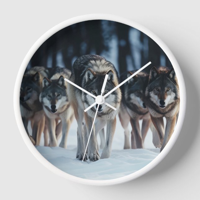 Horloge Loups de Yellowstone (Recto)