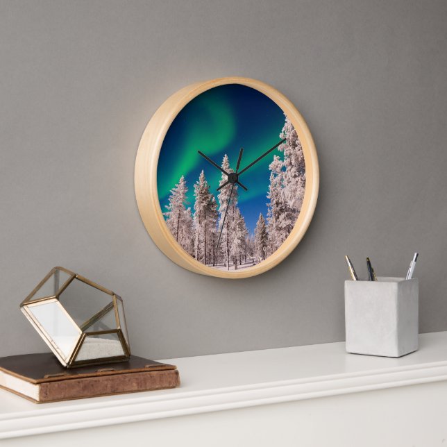 Horloge Lumière du Nord hivernal (Bureau)
