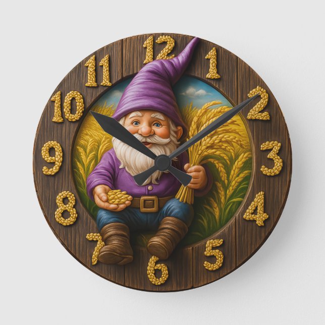 Horloge magique de récolte de gnome avec accents d (Recto)