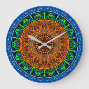 Horloge Mandala Géométrie Sacrée