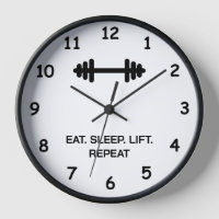 Manger Sleep Ascenseur Répéter l'horloge de la sal