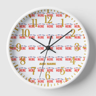 HORLOGE MARQUE BLANCHE MODERNE ET PERSONNALISABLE VÉRIFIÉE