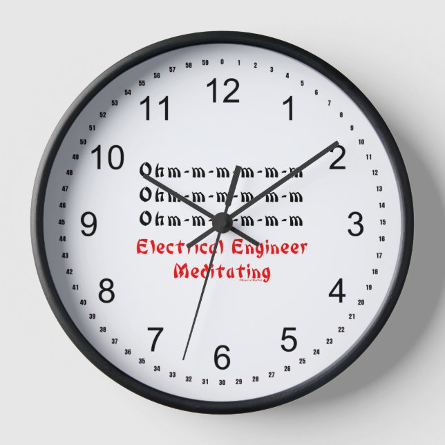 Horloge Méditation du génie électrique (Recto)