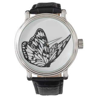 horloge met vlinder armbanduhr