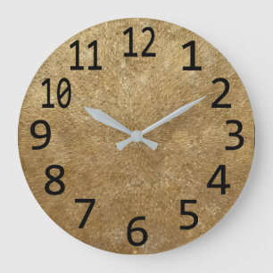Horloge métallique Motif circulaire à lunettes d'o