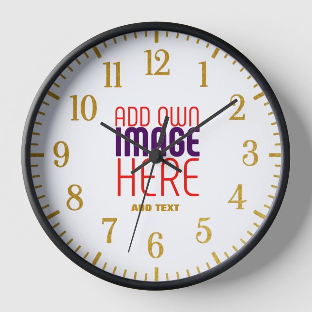 HORLOGE MODELE DE TEXTE D'IMAGE BLANC SIMPLE ÉDITABLE MODE (Recto)