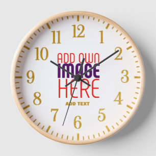 HORLOGE MODÈLE DE TEXTE D'IMAGE BLANCHE SIMPLE MODERNE