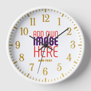 HORLOGE MODÈLE DE TEXTE D'IMAGE BLANCHE SIMPLE MODERNE