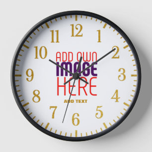 HORLOGE MODÈLE DE TEXTE D'IMAGE BLANCHE SIMPLE MODERNE