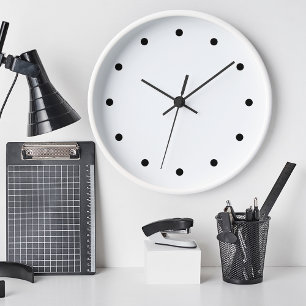Horloge Modern Minimalist Black Office Wall Clocks