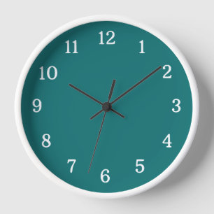 Horloge Moderne Et Tendance Vert Et Blanc Minimaliste