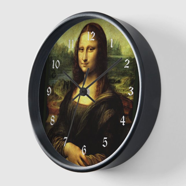 Horloge Mona Lisa, célèbre peinture, (Angle)