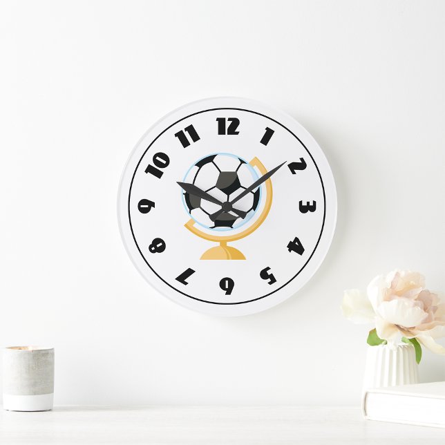 Horloge mondiale du ballon de football (Créateur téléchargé)