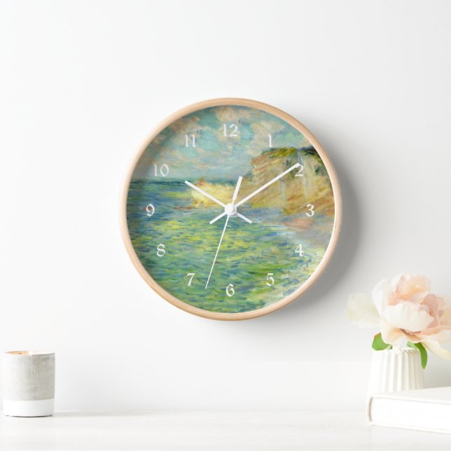 Horloge Monet - Falaises à Amont, célèbre peinture (Maison)