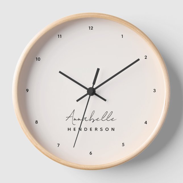 Horloge Monogram neutre | Minimalist stylish (Recto)