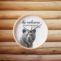 Monogramme Cabine de déco grizzli rustique