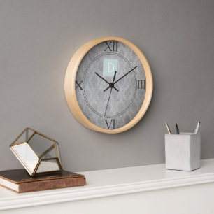 Horloge Monogramme Vintage Monnaie