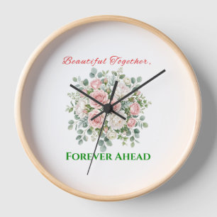 Horloge Montre de mariage florale élégante