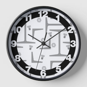 Horloge Motif de dessin en acier structurel