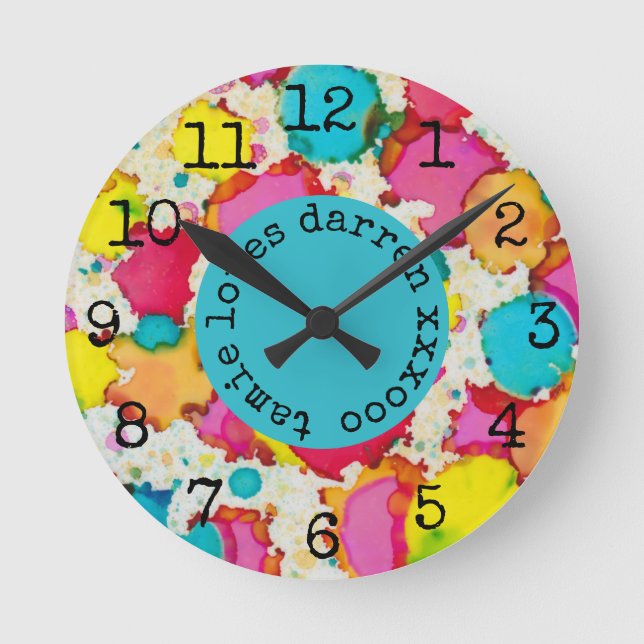 Horloge Moyenne "Temps Confetti" (Recto)