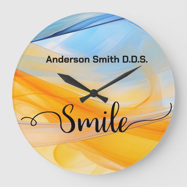 Horloge Mur Acrylique Dentaire Dentiste Office ten (Recto)